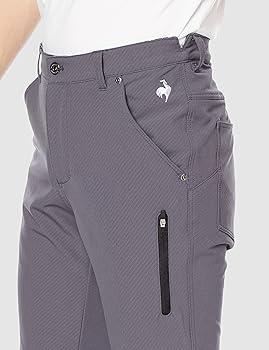 新品 ルコックスポルティフ　ゴルフパンツ　ウエスト105 グレー　ボーダー ルコックスポルティフ ゴルフ le coq sportif golf 【ストレッチ